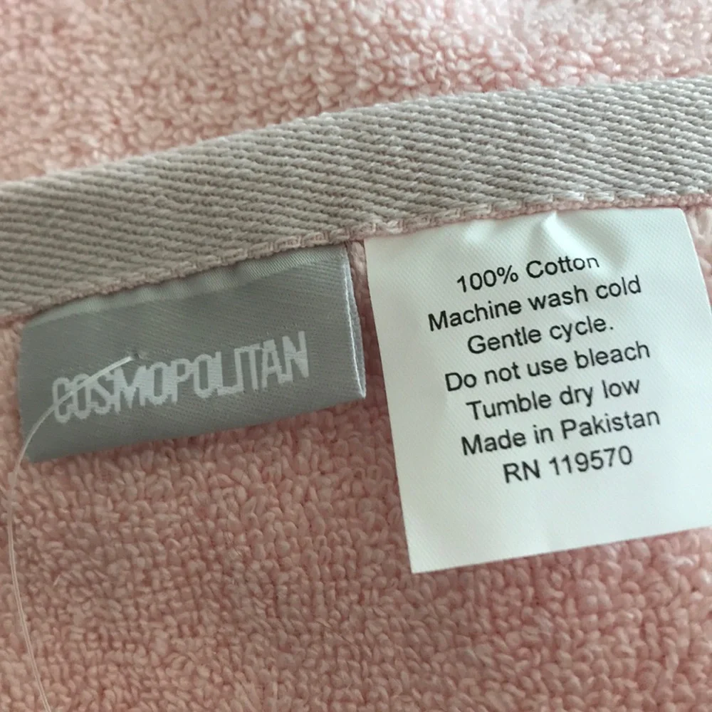 Girly Glam Cosmopolitan pink hand towel/washcloth set